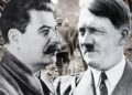 Sovětský diktátor Josif Vissarionovič Stalin (na snímce vlevo) a nacistický vůdce Adolf Hitler (vpravo) se před válkou stali spojenci. Sovětská propaganda tuto kapitolu dějin později vymazala. FOTOKOLÁŽ: Téma.21, FOTO: Profimedia