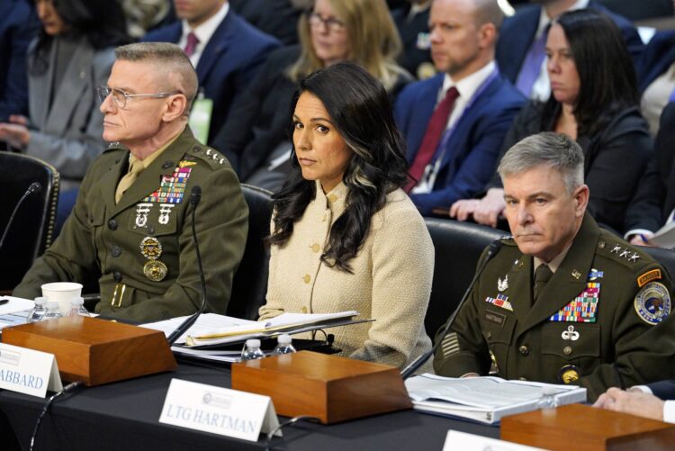 Ředitelka amerických tajných služeb Tulsi Gabbardová. Foto: ČTK / imago stock&people / Andrew Thomas / CNP /MediaPunch