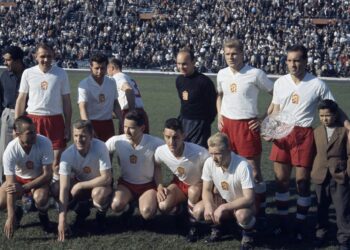 Mužstvo Československa, ktoré nastúpilo na finále Majstrovstiev sveta 1962 proti Brazílii. Foto: ČTK / AP / Uncredited