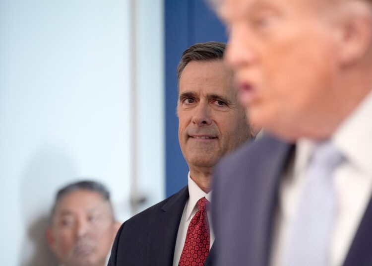 Ředitel CIA John Ratcliffe. Foto: Yuri Gripas / Abaca/Pool via CNP
Trump Press Confrernce, Washington, United States - 06 Apr 2026,Image: 1089123546, License: Rights-managed, Restrictions: , Model Release: no  , Credit line: Pool/ABACA / Shutterstock Editorial / Profimedia