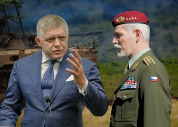 Slovenský predseda vlády Robert Fico a český prezident Petr Pavel vidia článok 5 zmluvy s NATO odlišne. Koláž: Tema.21, Foto: SITA/Kancelária prezidenta SR, SITA/Milan Illík, Chairman of the Joint Chiefs of Staff cc-by-2.0
