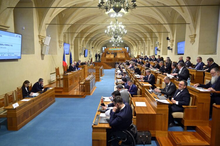 Schůze Senátu v lednu 2026. O třetinu míst se letos utká 154 kandidátů napříč Českem. Foto: ČTK / Šulová Kateřina